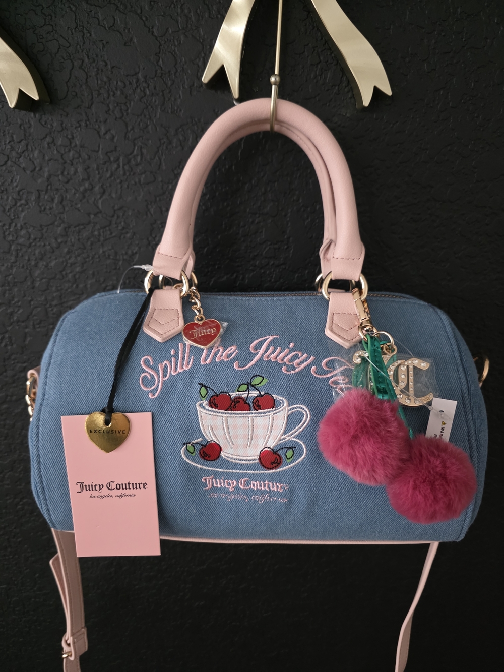 NWT Juicy Couture Sweet Tea Party Satchel